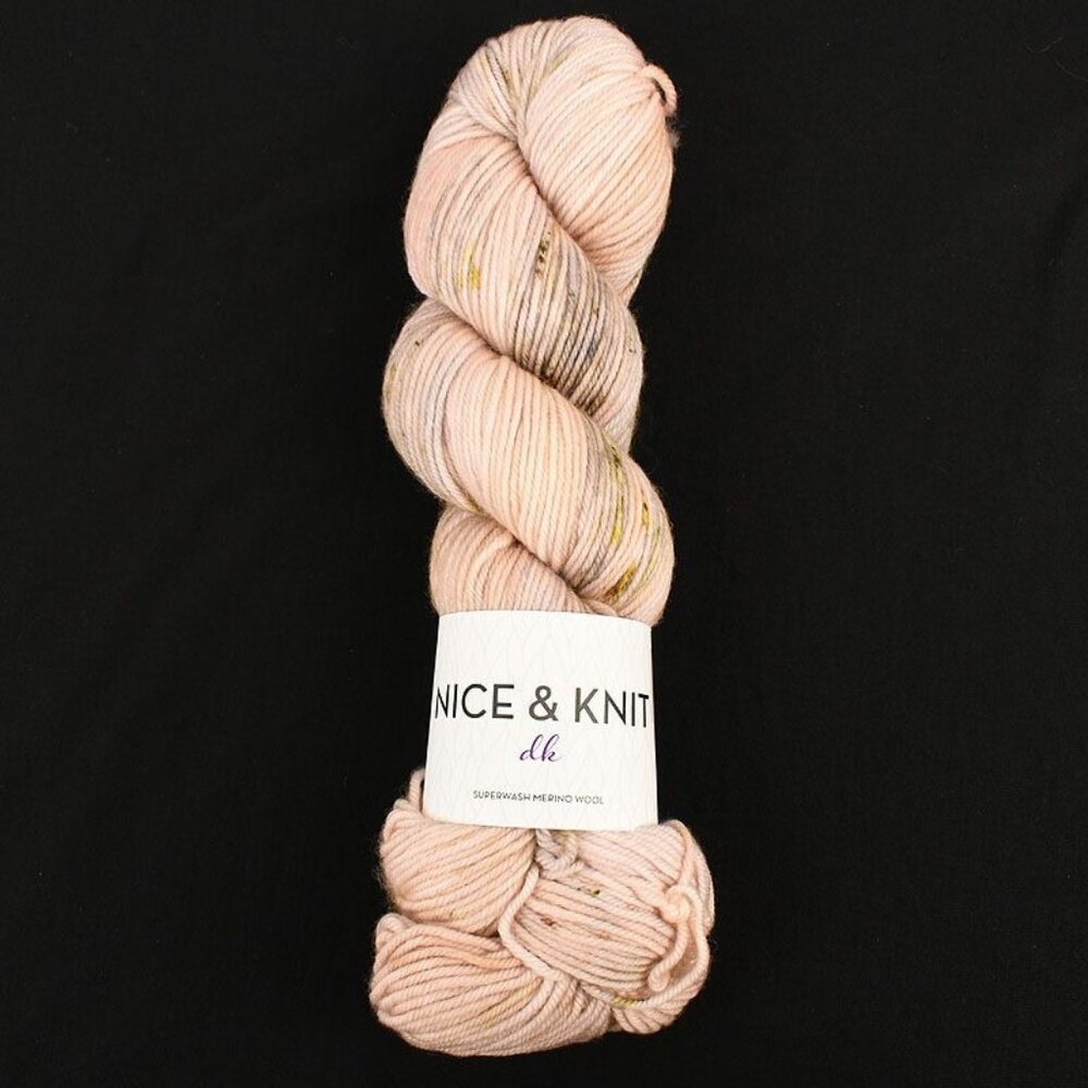 Nice & Knit DK Yarn Superwash Merino Wool Hand Dyed Pearls